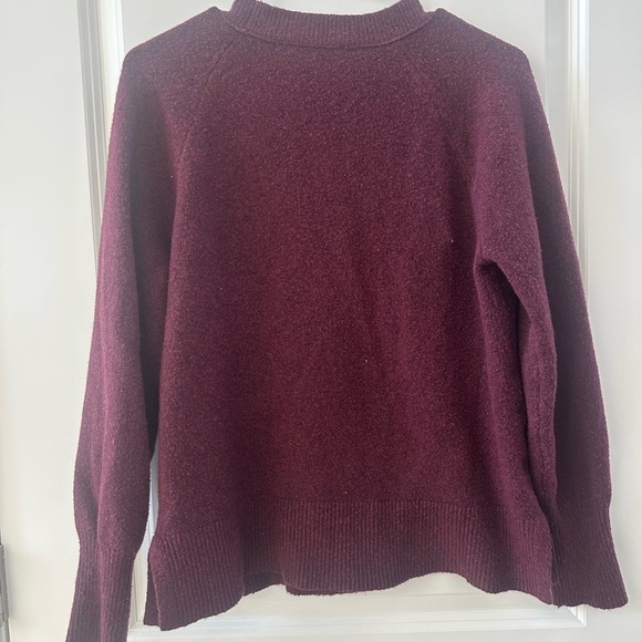 Loft size small women’s plum cozy v-neck sweater - Picture 5 of 6
